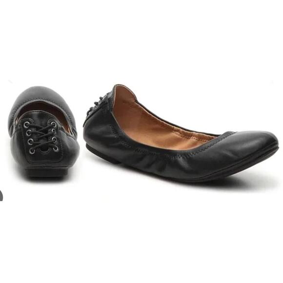 Lucky Brand Shoes - Lucky Brand Women’s Echo 2 Black Lace Up Back Ballet Flats-Size 7.5